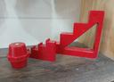 Busbar Support Red Bakelite Step Type Sizes