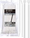 Cable Tie MAUUA Nylon White 300x4.8mm Pack